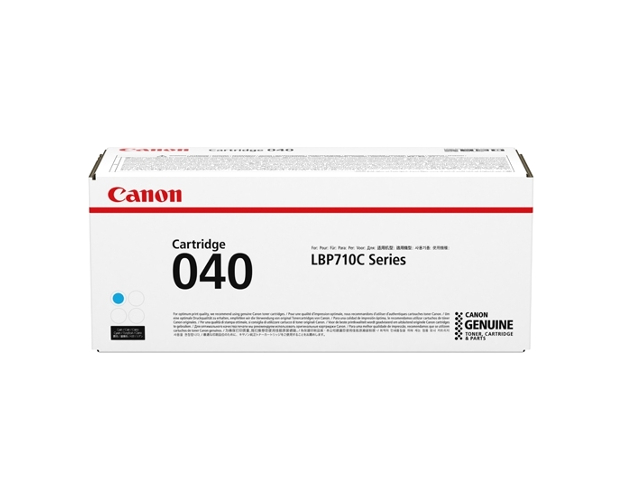 Canon imageCLASS LBP-710/712CX Cyan Toner Cartridge (5400 Page Yield) (NO. 040C) (0458C001)