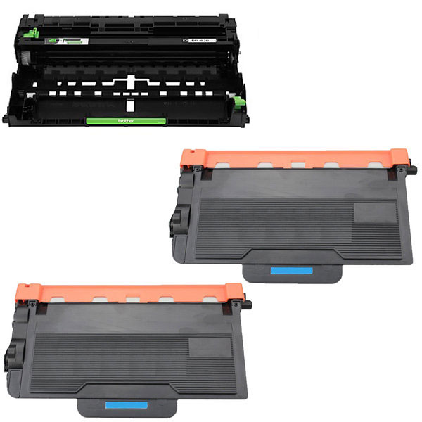 Compatible Brother HL-L6200/6300/6400 Drum/Toner Value Combo Pack (1ea-Drum -30000 Page Yield/2ea-Toners-12000 Page Yield) (DR-820/2-TN-880VB)