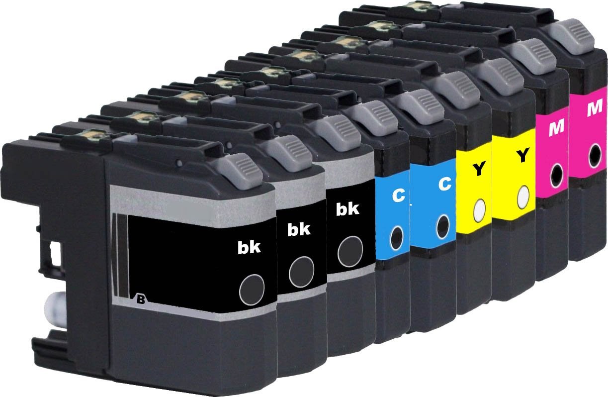 Compatible Brother LC-2033BK2CMY Inkjet Combo Pack (3-BK/2-C/M/Y)