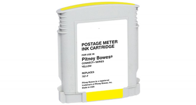 Compatible Pitney Bowes Connect+ 1000/2000/3000 Yellow Postage Meter Inkjet (787-F)