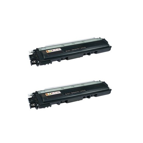 Compatible Brother TN-210BK2PK Black Toner Cartridge (2/PK-2200 Page Yield)