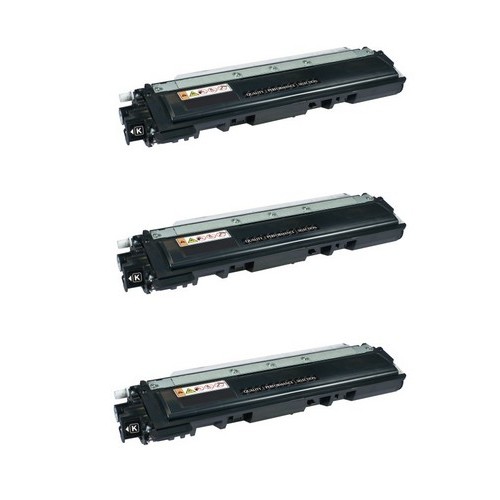 Compatible Brother TN-210BK3PK Black Toner Cartridge (3/PK-2200 Page Yield)