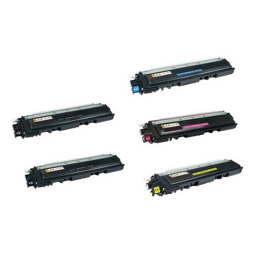 Compatible Brother TN-210B21CMY Toner Cartridge Combo Pack (2-BK/1-C/M/Y)