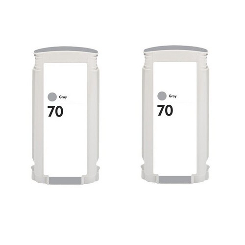 Compatible HP NO. 70 Gray Inkjet (2/PK-130 ML) (CB341A)