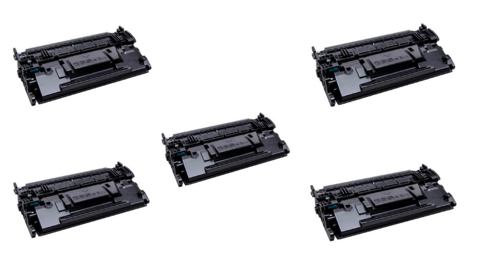 Compatible HP LaserJet Enterprise M501/M506/M527 Toner Cartridge (5/PK-18000 Page Yield) (NO. 87X) (CF287X5PK)