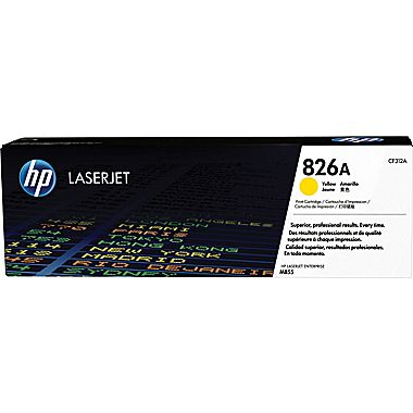 HP Color LaserJet Enterprise M855 Yellow Toner Cartridge (31500 Page Yield) (NO. 826A) (CF312A)