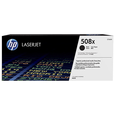 HP Color LaserJet Enterprise M552/553/577 Black Toner Cartridge (12500 Page Yield) (NO. 508X) (CF360X)