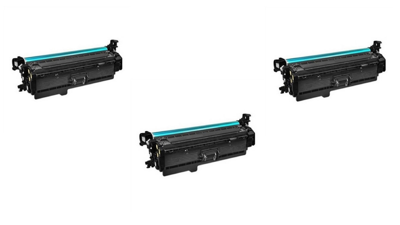 Compatible HP Color LaserJet Enterprise M552/553/577 Black Toner Cartridge (3/PK-12500 Page Yield) (NO. 508X) (CF360X3PK)