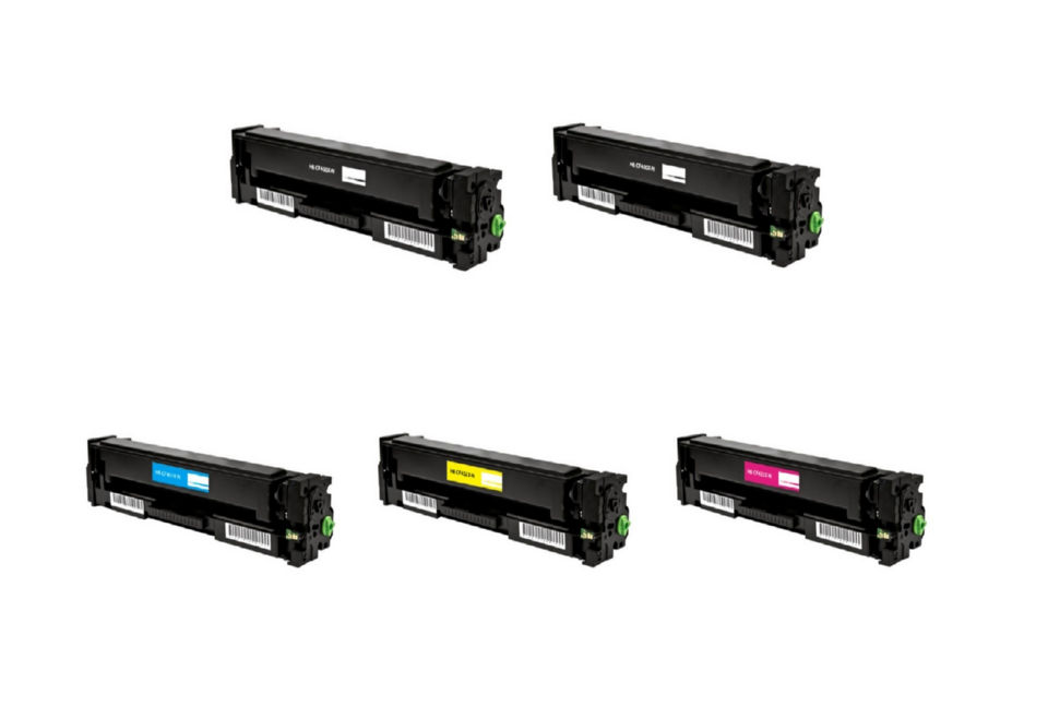 Compatible HP Color LaserJet Pro M252/274/277 Toner Cartridge Combo Pack (2-BK/1-C/M/Y) (CF40X2B1CMY)