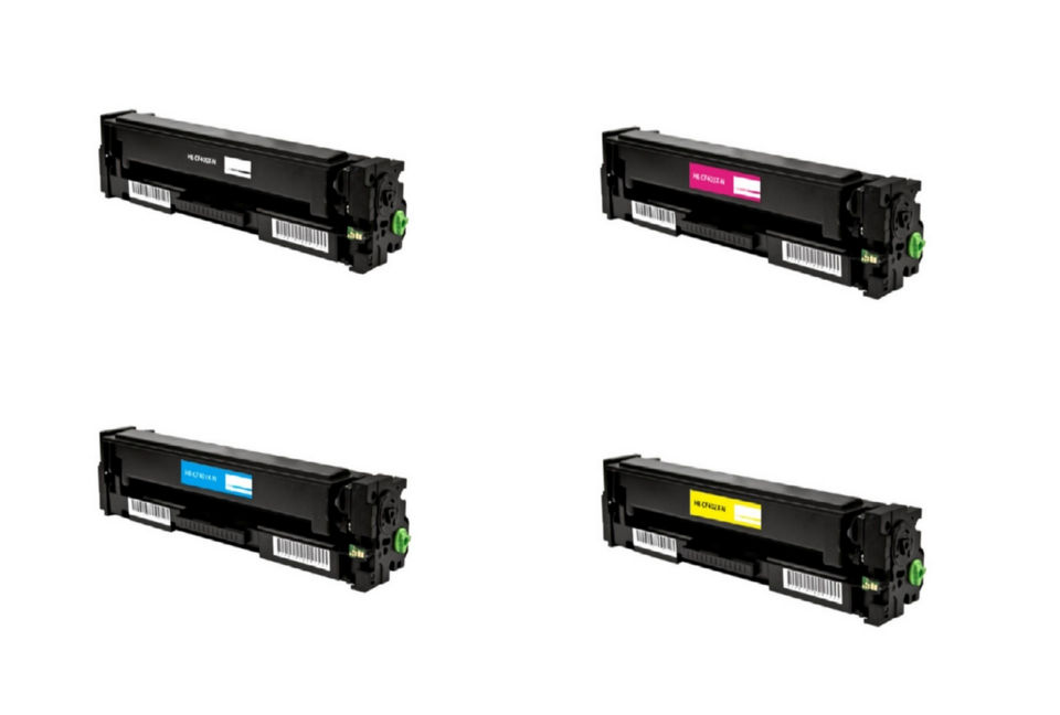 Compatible HP Color LaserJet Pro M252/274/277 Toner Cartridge Combo Pack (BK/C/M/Y) (CF40XMP)