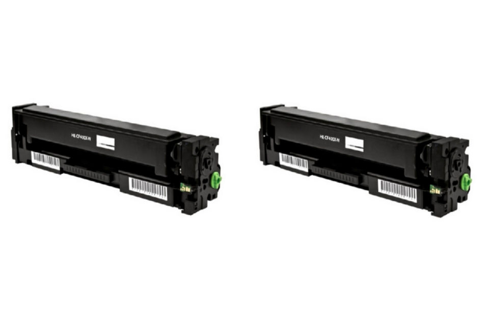 Compatible HP Color LaserJet Pro M252/274/277 Black High Yield Toner Cartridge (2/PK-2800 Page Yield) (NO. 201X) (CF400XD)