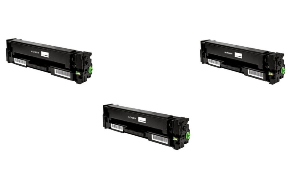 Compatible HP Color LaserJet Pro M252/274/277 Black High Yield Toner Cartridge (3/PK-2800 Page Yield) (NO. 201X) (CF400X3PK)