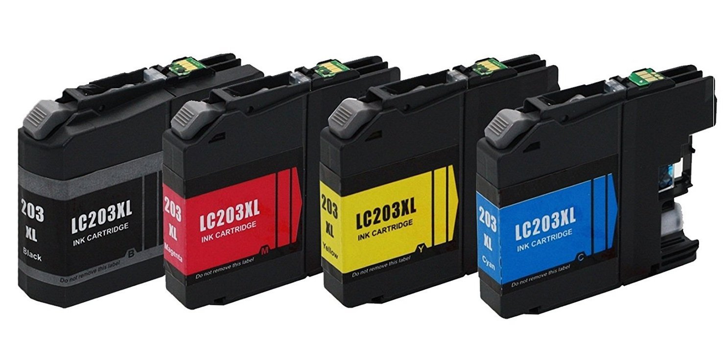 Compatible Brother LC-203MP Inkjet Combo Pack (BK/C/M/Y)