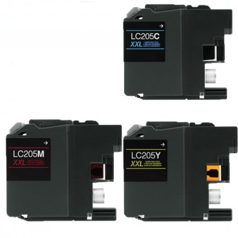 Compatible Brother LC-2053PKS Extra High Yield Inkjet Combo Pack (C/M/Y-1200 Page Yield)