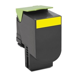 Compatible Lexmark CX-510 Yellow Extra High Yield Toner Cartridge (4000 Page Yield) (NO. 801XY) (80C1XY0)
