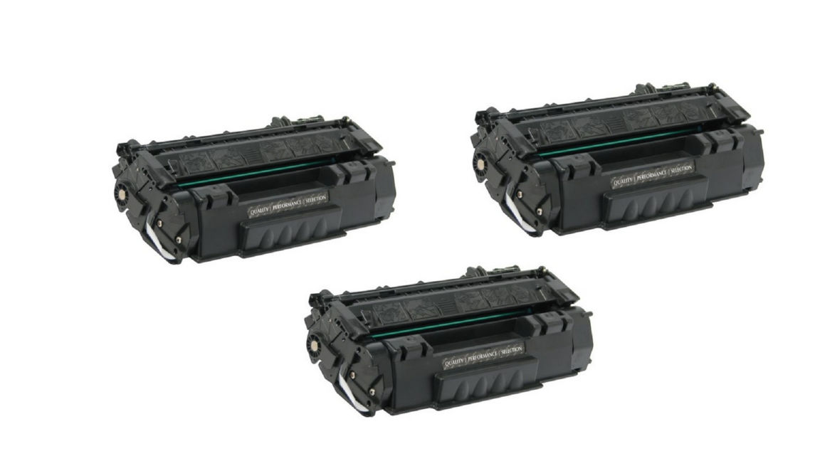 Compatible HP LaserJet 1160/1320 Toner Cartridge (3/PK-2500 Page Yield) (NO. 49A) (Q5949A3PK)