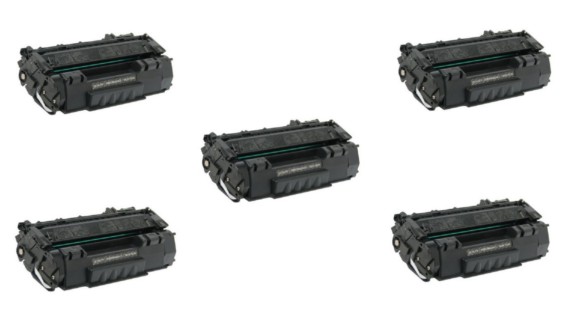 Compatible Canon LBP-3300/3360 Black Jumbo Toner Cartridge (5/PK-4000 Page Yield) (0266B002AAJ5PK)