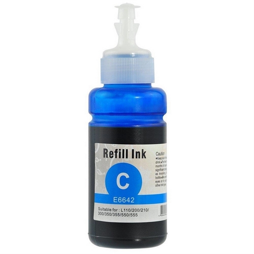 Compatible Epson NO. 664 Dye Cyan Ecotank Ink Bottle (70ML-6500 Page Yield) (T664220)