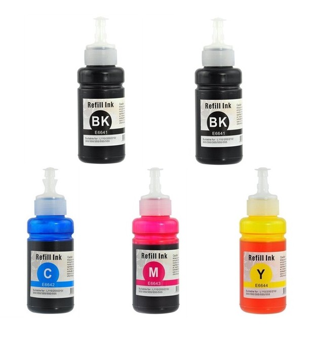 Compatible Epson NO. 664 Dye Ecotank Ink Bottle Combo Pack (2-BK/1-C/M/Y) (T6642B1CMY)