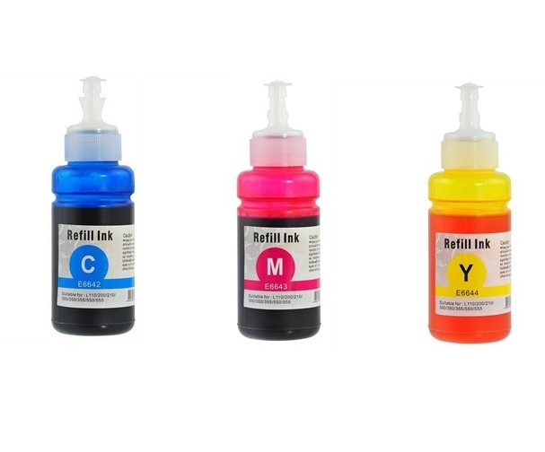 Compatible Epson NO. 664 Dye Ecotank Ink Bottle Combo Pack (C/M/Y) (T664520)