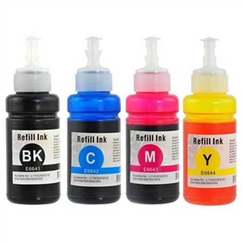 Compatible Epson NO. 664 Dye Ecotank Ink Bottle Combo Pack (BK/C/M/Y) (T664120-BCS)
