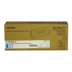 Toshiba e-STUDIO 287/347/407/477CS Cyan Toner Cartridge (11500 Page Yield) (T-FC34UC)
