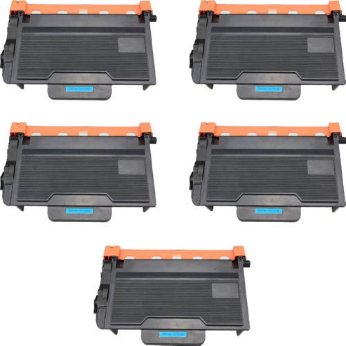 Compatible Brother HL-L6200/6300/6400 High Yield Black Toner Cartridge (5/PK-12000 Page Yield) (TN-8805PK)
