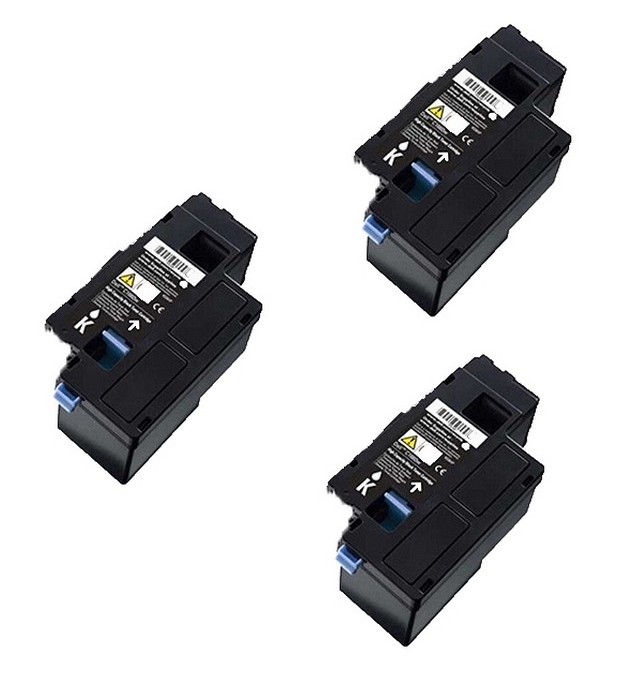 Compatible Xerox Phaser 6020/6022/WC-6025/6027 Black Toner Cartridge (3/PK-2000 Page Yield) (106R027593PK)
