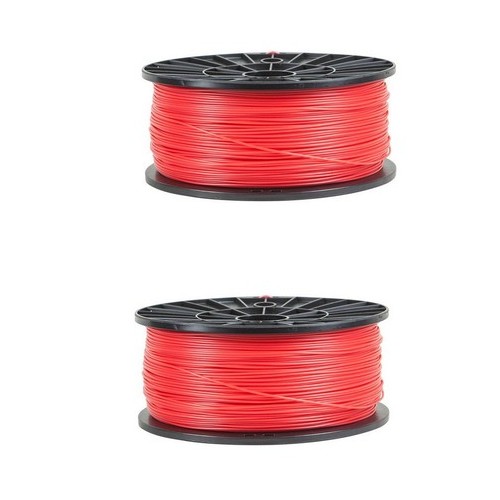 Premiere 3D Printer Universal ABS Red Filament (2/PK-1.75MM/1KG) (PFABSRD2PK)