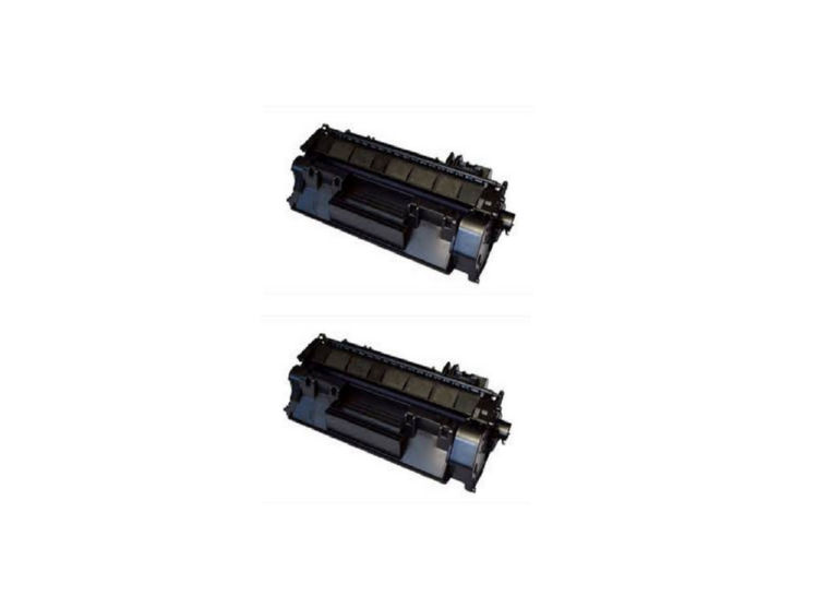 Compatible HP LaserJet P2015 Toner Cartridge (2/PK-3000 Page Yield) (NO.53A) (Q7553AD)
