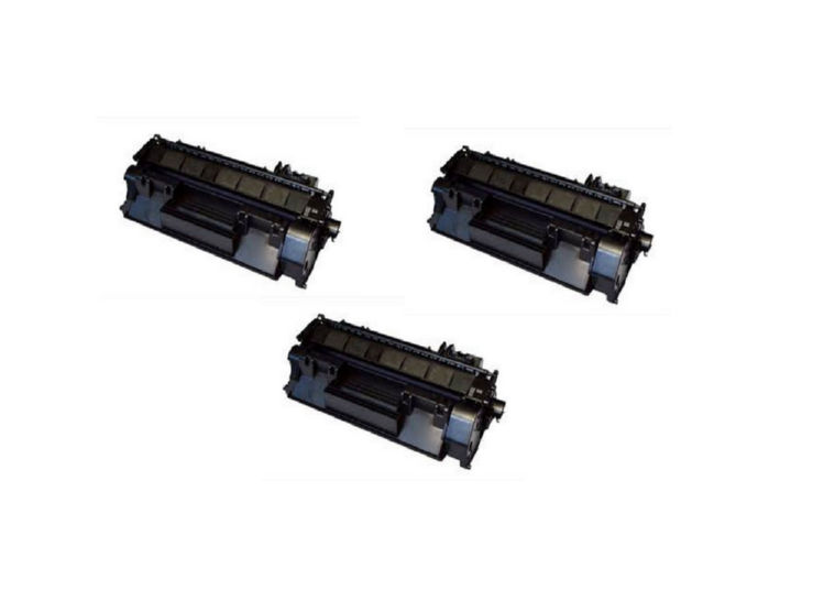 Compatible HP LaserJet P2015 Toner Cartridge (3/PK-7500 Page Yield) (NO. 53X) (Q7553X3PK)