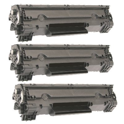 Compatible HP LaserJet Pro M125/M225 Jumbo Toner Cartridge (3/PK-3000 Page Yield) (NO. 83X) (CF283X3PK)