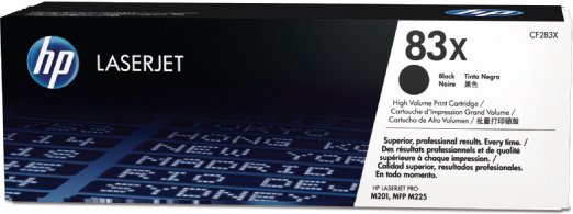 HP LaserJet Pro M125/M225 Jumbo Toner Cartridge (2200 Page Yield) (NO. 83X) (CF283X)