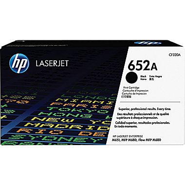 HP Color LaserJet Enterprise M651N/M680N Black Toner Cartridge (11500 Page Yield) (NO. 652A) (CF320A)