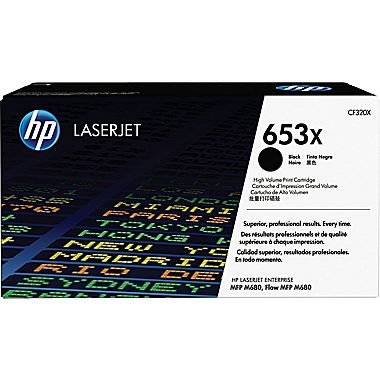 HP LaserJet Enterprise 600 Color M675/M680N Black Toner Cartridge (21000 Page Yield) (NO. 653X) (CF320X)