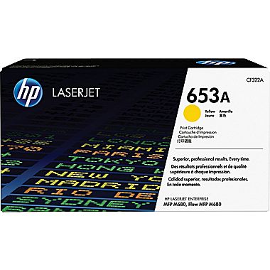 HP LaserJet Enterprise 600 Color M675/M680N Yellow Toner Cartridge (16500 Page Yield) (NO. 653A) (CF322A)