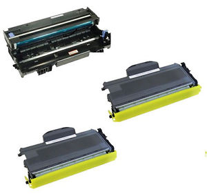 Compatible Brother DR-520/TN-580JVB Drum/Jumbo Toner Value Combo Pack (1ea-Drum-25000 Page Yield/2ea-Toners-12000 Page Yield)