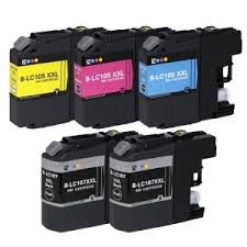 Compatible Brother LC-1072BK1CMY Inkjet Combo Pack (2-BK/1-C/M/Y)