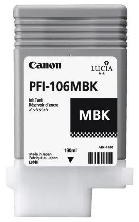Canon imagePROGRAF iPF6300/6300S/6350/6400/6400S/6400SE/6450 Matte Black Inkjet (130 ML) (PFI-106MBK) (6620B001)