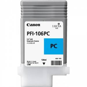 Canon imagePROGRAF iPF6300/6300S/6350/6400/6400S/6450 Photo Cyan Inkjet (130 ML) (PFI-106PC) (6625B001)