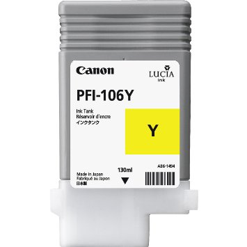 Canon imagePROGRAF iPF6300/6300S/6350/6400/6400S/6400SE/6450 Yellow Inkjet (130 ML) (PFI-106Y) (6624B001)