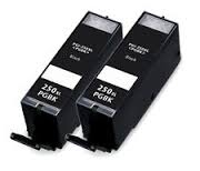 Compatible Canon PGI-250XLBK Black High Yield Pigment Inkjet (2/PK-500 Page Yield) (6432B004)