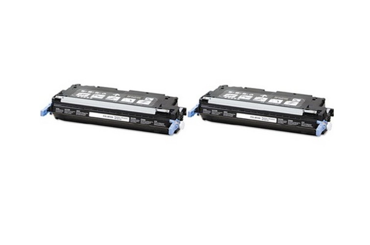 Compatible HP Color LaserJet 4700 Black Toner Cartridge (2/PK-11000 Page Yield) (NO. 643A) (Q5950AD)