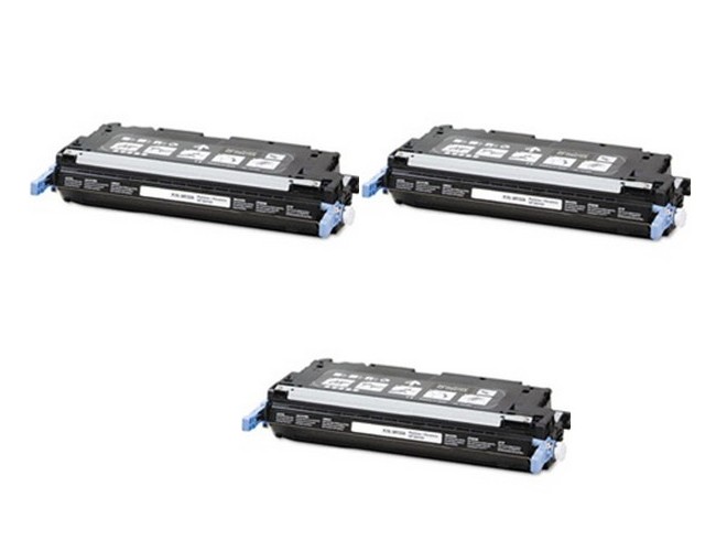 Compatible HP Color LaserJet 2700/3000 Black Toner Cartridge (3/PK-6500 Page Yield) (NO. 314A) (Q7560A3PK)
