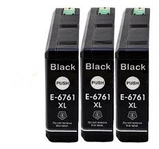 Remanufactured Epson NO. 676XL Black Inkjet (3/PK-2400 Page Yield) (T676XL1203PK)