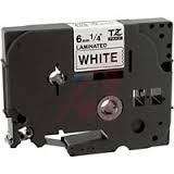 Brother Black on White Laminated P-Touch Label Tape (1/4in X 26.25Ft.) (TZE-211)