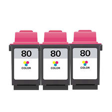 Compatible Lexmark NO. 80 High Resolution Color Inkjet (3/PK-275 Page Yield) (15M0101)