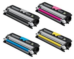 Compatible Konica Minolta Magicolor 1600 Series Toner Cartridge Combo Pack (BK/C/M/Y) (A0V30MP)