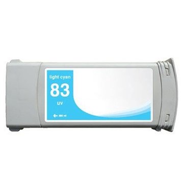 Compatible HP NO. 83 UV Pigment Light Cyan Inkjet (680 ML) (C4944A)