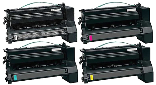 Compatible Lexmark C750/X750 Toner Cartridge Combo Pack (BK/C/M/Y-15000 Page Yield) (10B032MP)